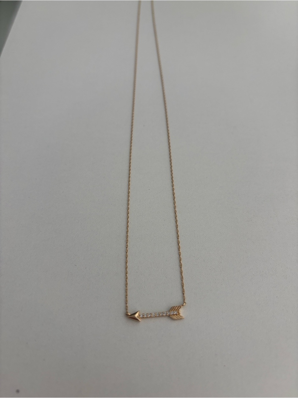 Bony Levy 14k Yellow Gold Pavé Diamond Arrow Necklace